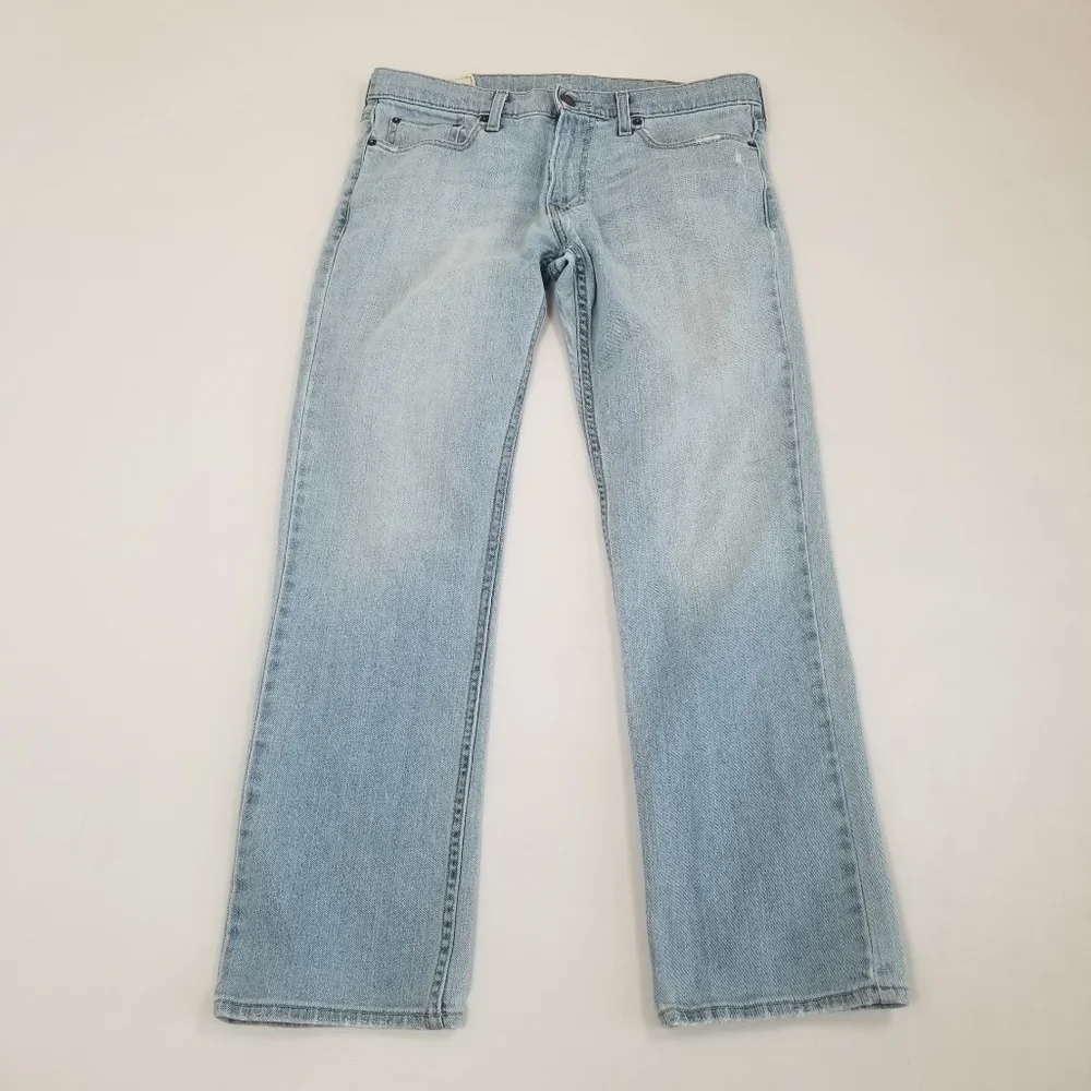 Hollister Slim Straight Jeans Tag 32x30 Actual 33.5-34x30.5-31